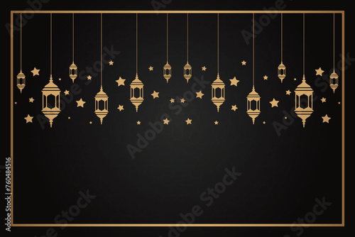 Vector elegant luxurious ramadan, eid al-fitr, islamic background decorative greeting card