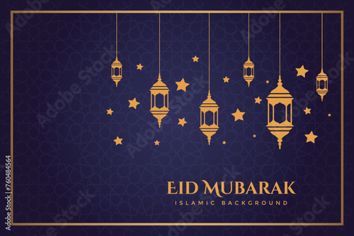 Vector elegant luxurious ramadan, eid al-fitr, islamic background decorative greeting card