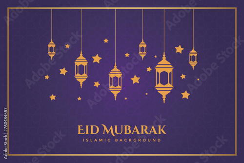 Vector elegant luxurious ramadan, eid al-fitr, islamic background decorative greeting card