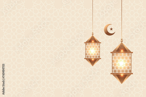Vector elegant luxurious ramadan, eid al-fitr, islamic background decorative greeting card
