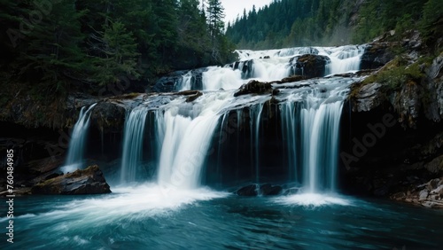 Enchanted Forest Serenity with rivers wallpaper hd, beautiful landscape picture