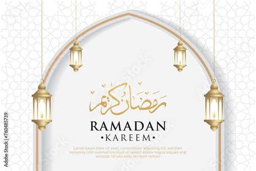 Vector elegant luxurious ramadan, eid al-fitr, islamic background decorative greeting card