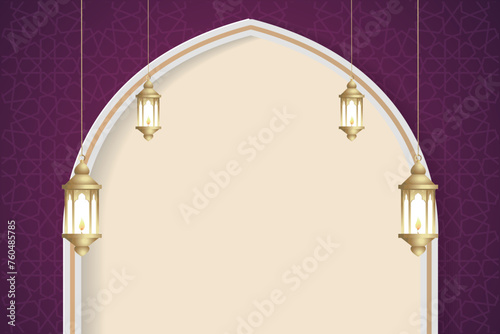 Vector elegant luxurious ramadan, eid al-fitr, islamic background decorative greeting card