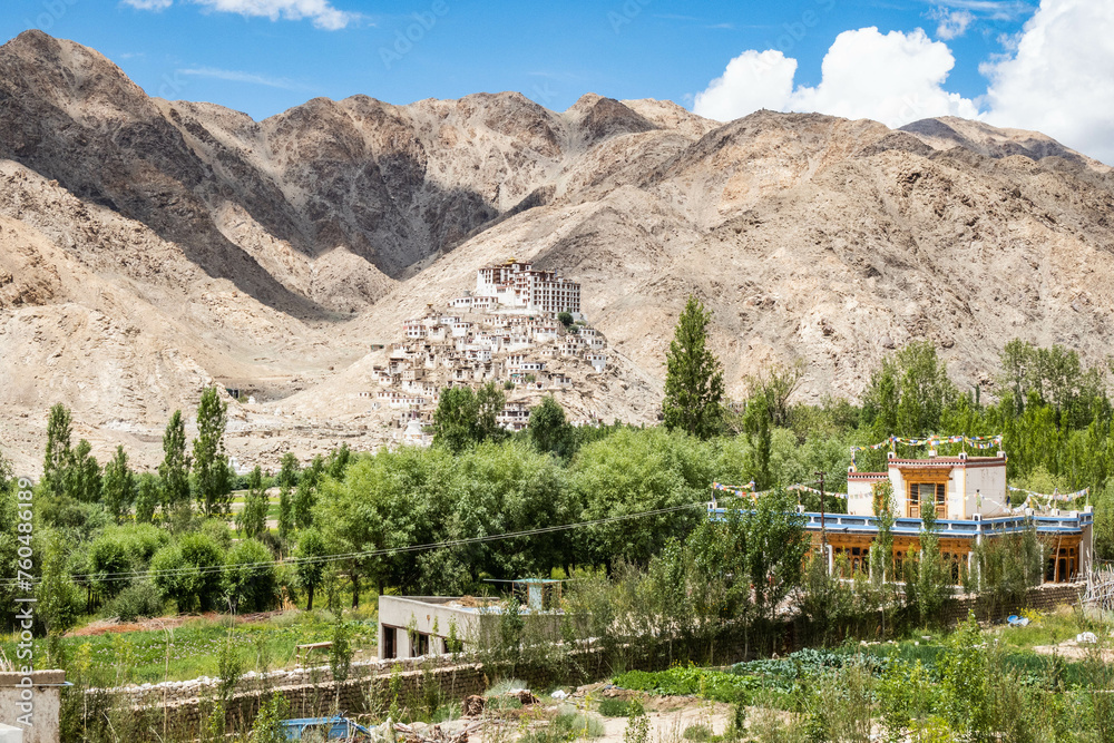 View of Chemrey Monastery, Ladakh, India