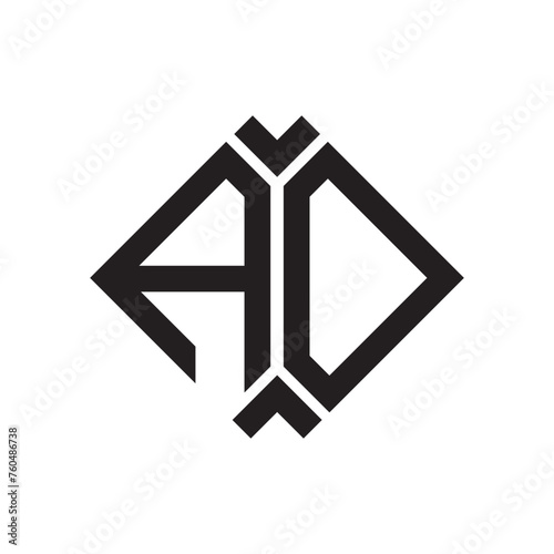AD letter logo design.AD creative initial AD letter logo design . AD creative initials letter logo concept.