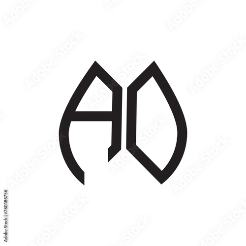 AD letter logo design.AD creative initial AD letter logo design . AD creative initials letter logo concept.