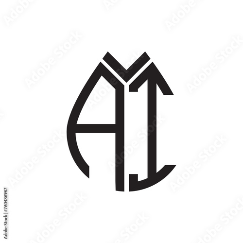 AI letter logo design.AI creative initial AI letter logo design . AI creative initials letter logo concept.