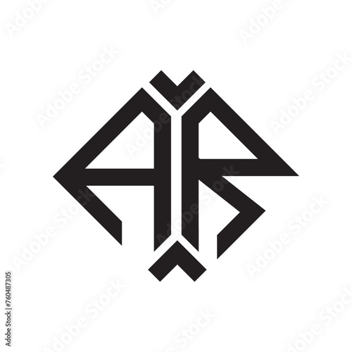 AR letter logo design.AR creative initial AR letter logo design . AR creative initials letter logo concept.