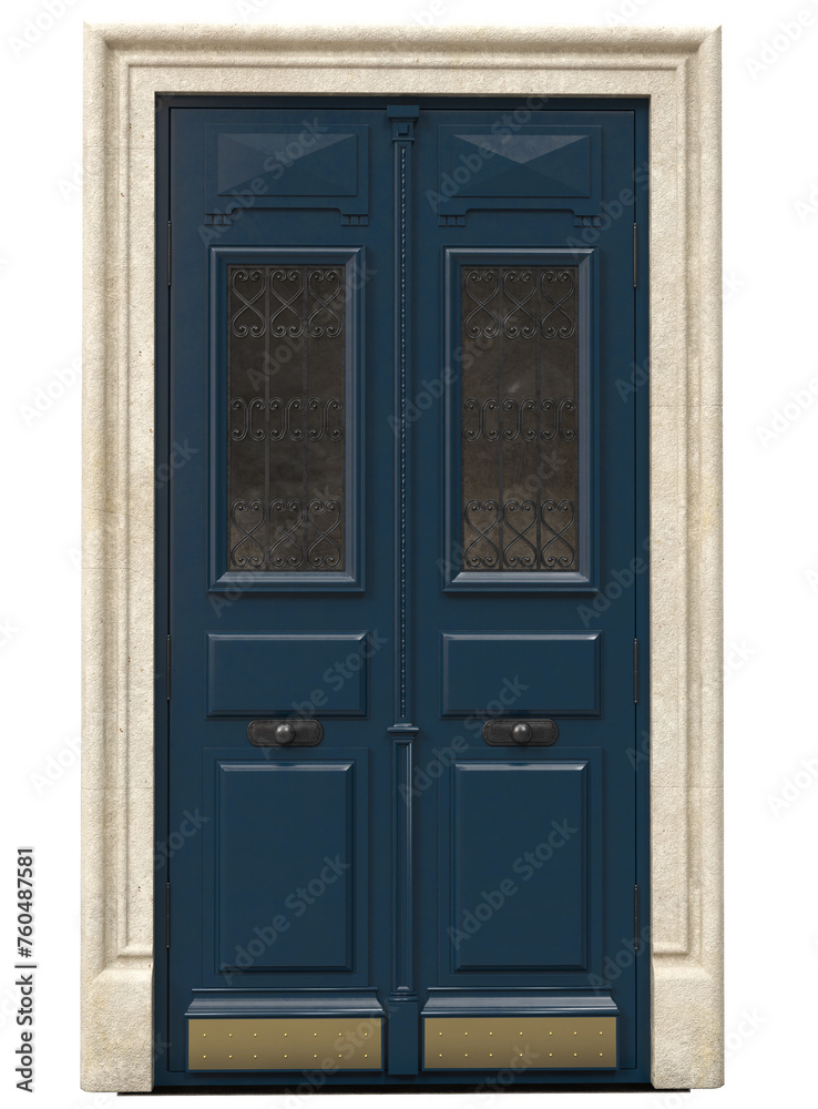 Entrance classic doors for the house