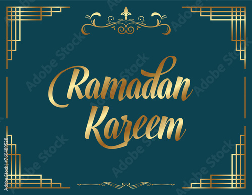 Ramadan Greeting card with editable EPS file