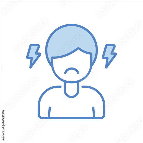 Irritability icon editable stock vector stock