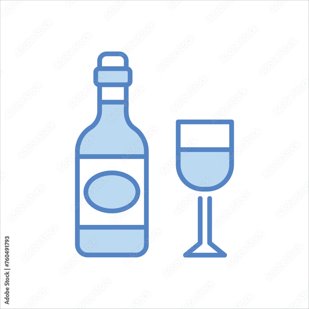Wine Bottle icon editable stock vector stock Wine Bottle icon editable stock vector stock