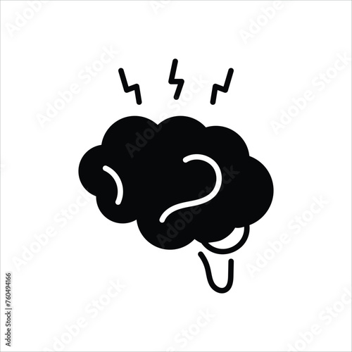 Dementia icon editable stock vector stock