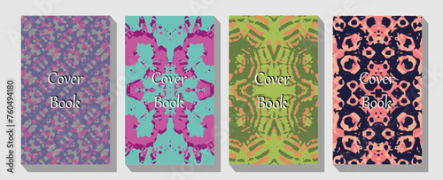 Floral engraving frame set.