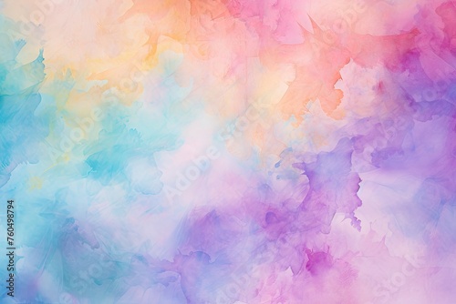 colorful watercolor paint on a sheet of paper © Alexei