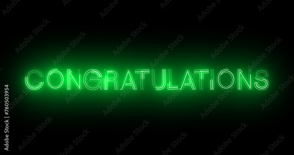 Congratulations neon lettering typography celebration wishes illustration. Retro-style graduate poster advertisement asset video horizontal impactful colors. Creative neon lights glowing success msg. Congratulations neon lettering typography celebration wishes illustration. Retro-style graduate poster advertisement asset video horizontal impactful colors. Creative neon lights glowing success msg.
