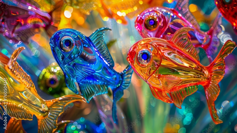 colored chinese fish.