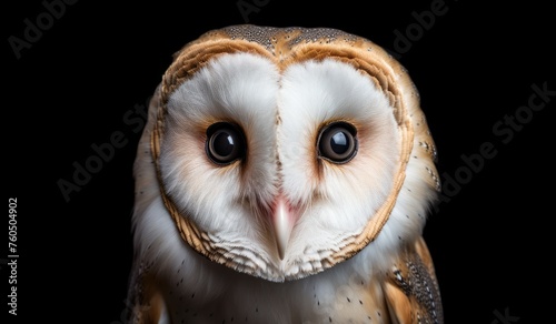 a barn owl looking at the camera