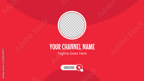 Channel intro with red background