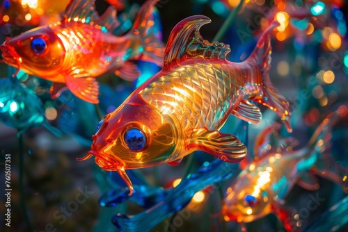 colored chinese fish.