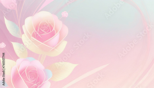 Pink rose flowers background 

