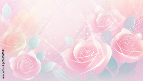 Pink rose flowers background 

