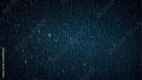 Hacking, malware, cyber attack, data breach, blue abstract background with binary code signals, and more Cyber attacks and Data Breach, ebony background abstraction photo