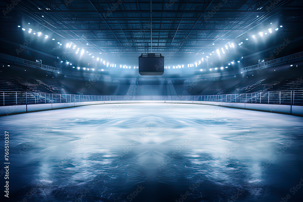 Hockey Championship Stadium. AI technology generated image