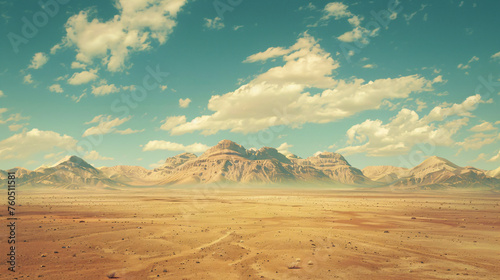 endless expanse of desert
 photo