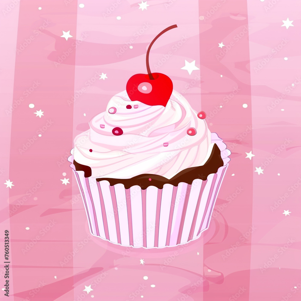 cute muffin сreated with Generative Ai cute muffin сreated with Generative Ai