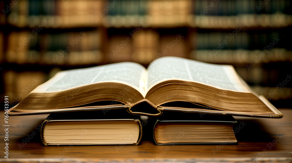 Obraz premium Old Books in Library