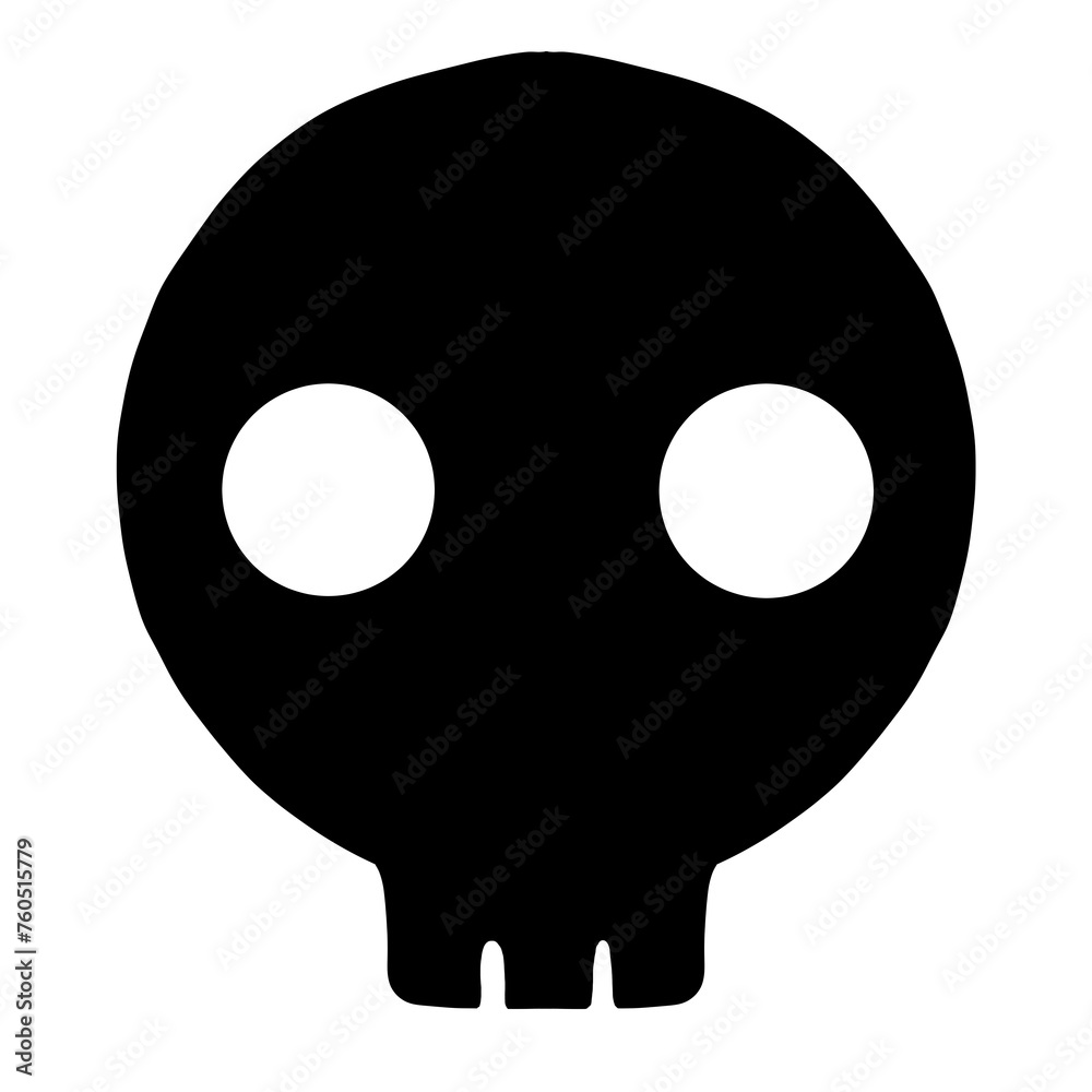 ガイコツ（黒）