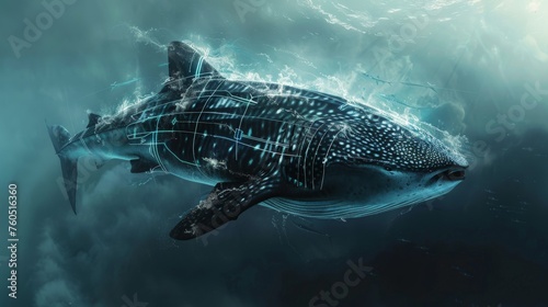 Brain-computer interfaces allowing deep sea communication with sharks and whales