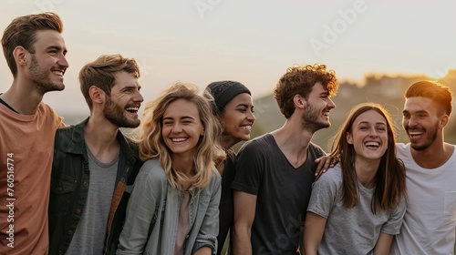 people smiling background.