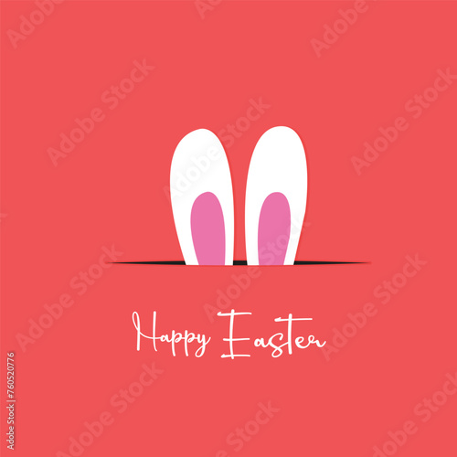 Hand drawn happy Easter calligraphy and brush pen lettering. Vector Illustration design for holiday greeting card and for photo overlays, t-shirt print, flyer, poster design