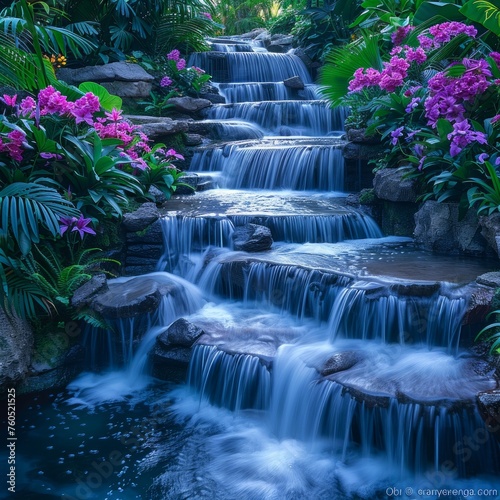Cascading waterfalls  Gentle cascades  purifying and renewing.