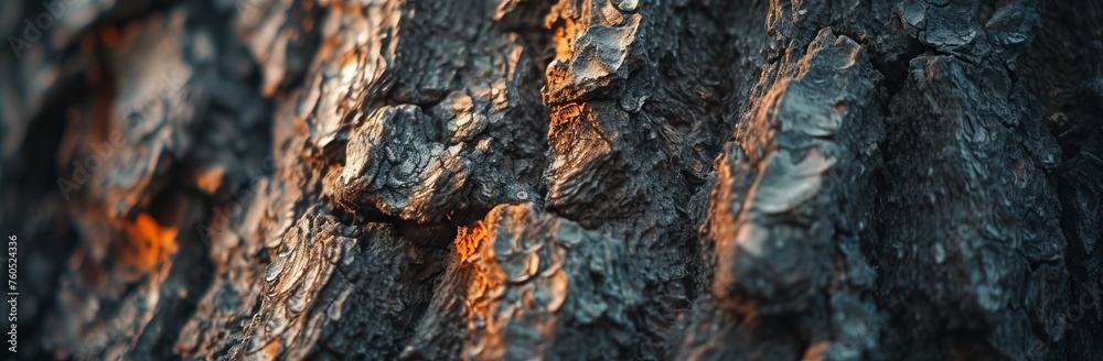 Close up of tree trunk texture