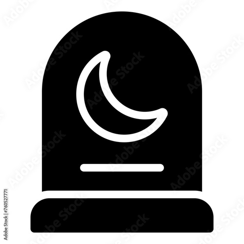 Cementery glyph icon