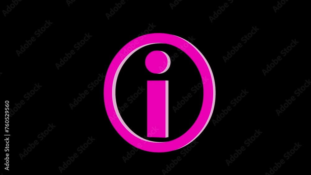 3d help desk logo icon loopable rotated pink color animation black background 3d help desk logo icon loopable rotated pink color animation black background