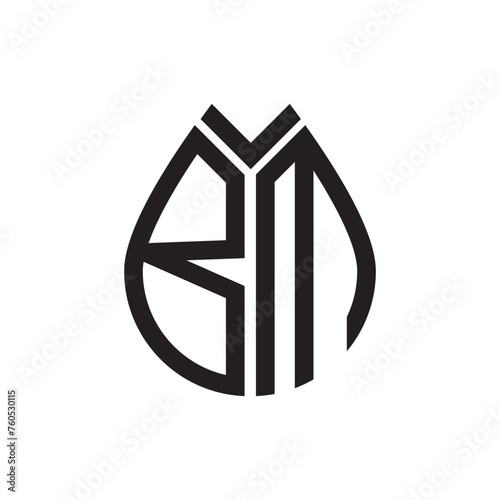 BM letter logo design.BM creative initial BM letter logo design . BM creative initials letter logo concept.