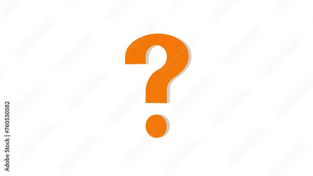 3d question mark logo icon loopable rotated brown color animation white background 3d question mark logo icon loopable rotated brown color animation white background