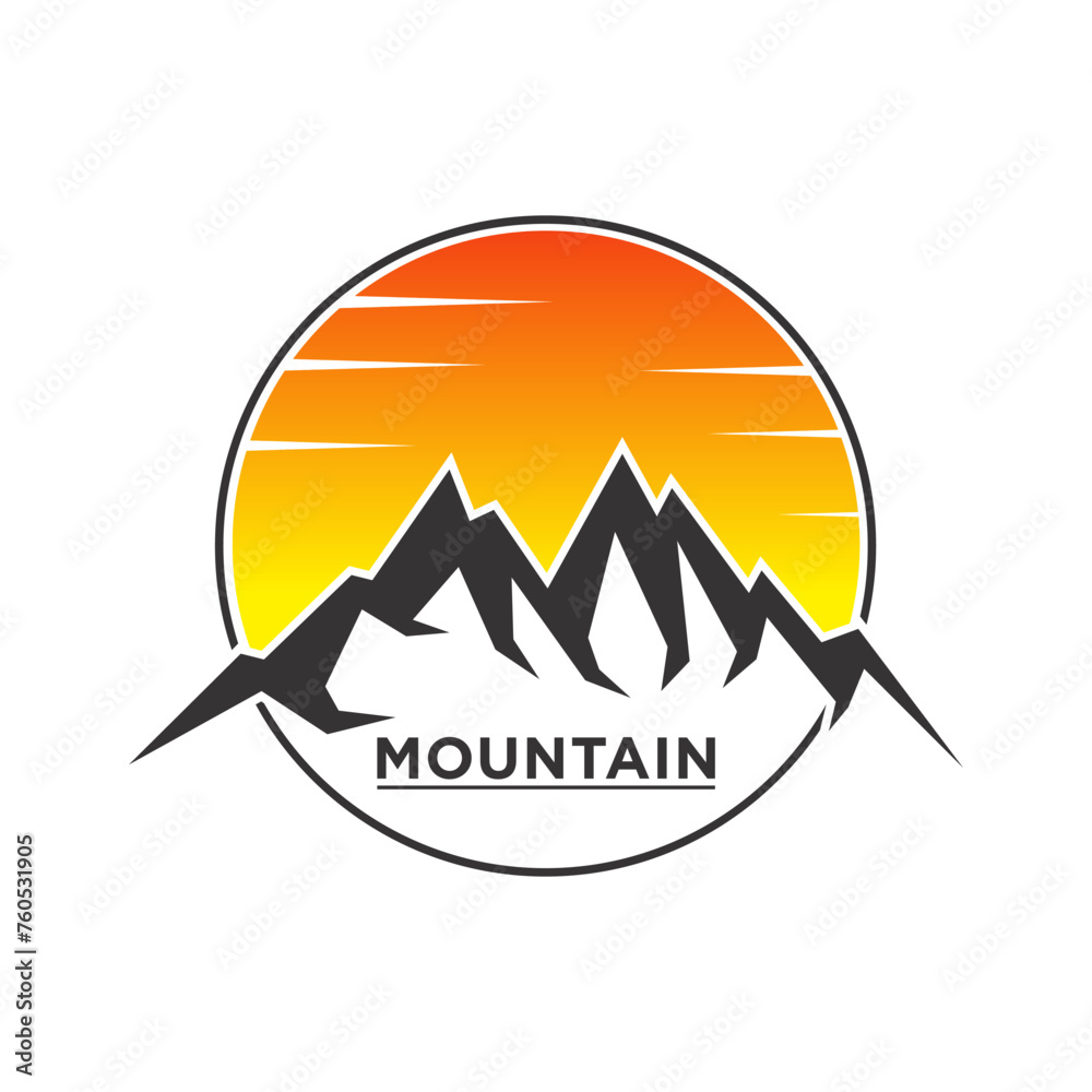 Obraz premium Mountain logo vector design templates simple and modern