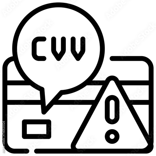 credit card phishing scam hacker simple line