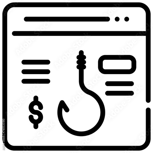 hook scam phishing cyber online internet simple line