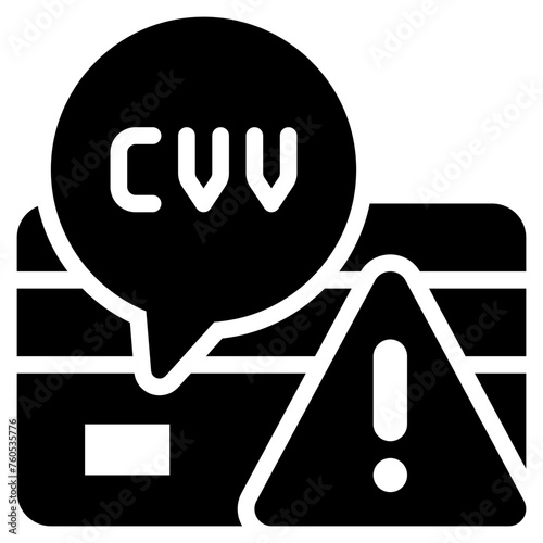 credit card phishing scam hacker solid glyph