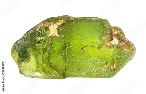 Quadro su tela specimen of natural raw peridot crystal cutout