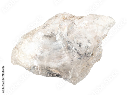 natural raw rock-crystal quartz rock cutout