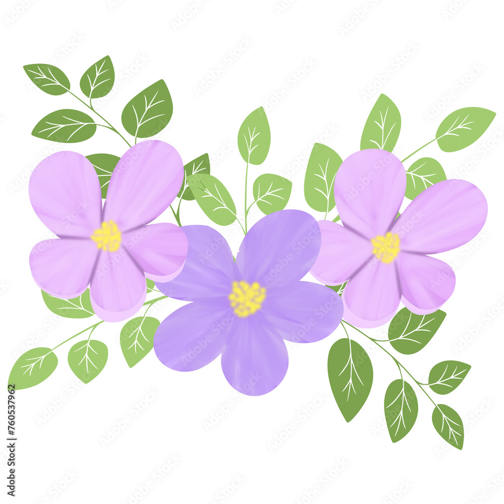 Obraz premium Watercolor flower illustration