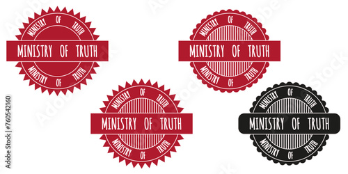 Design Ministry of Truth stamp isolated transparent background. Vector illustration can used letter document Stamp template. EPS 10