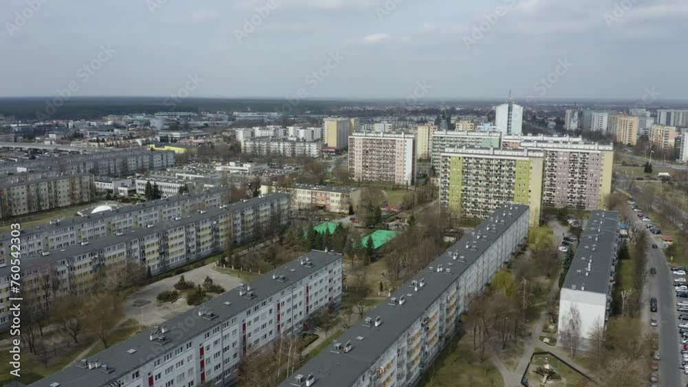 Beautiful Housing Estate Stalowa Wola Aerial View Poland Beautiful Housing Estate Stalowa Wola Aerial View Poland